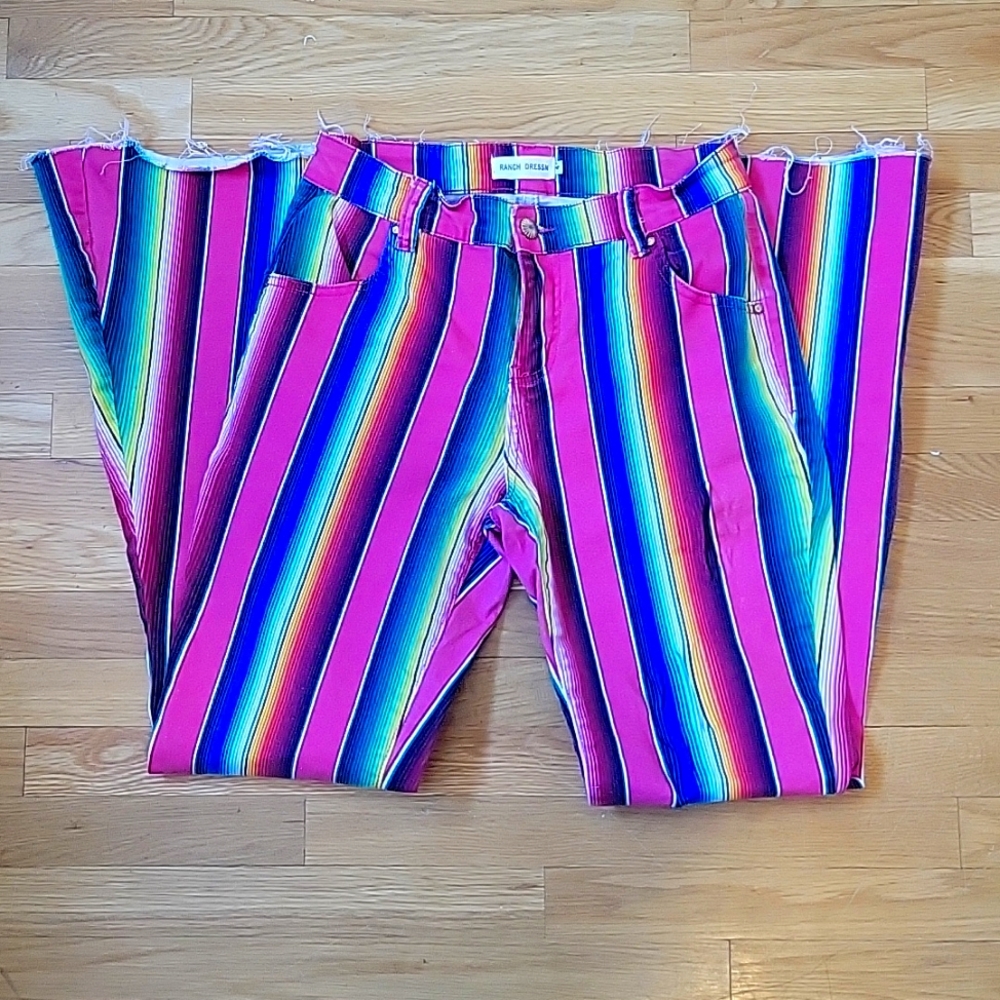 RANCH DRESS'N SUPER FLARE SERAPE PANTS SIZE 4